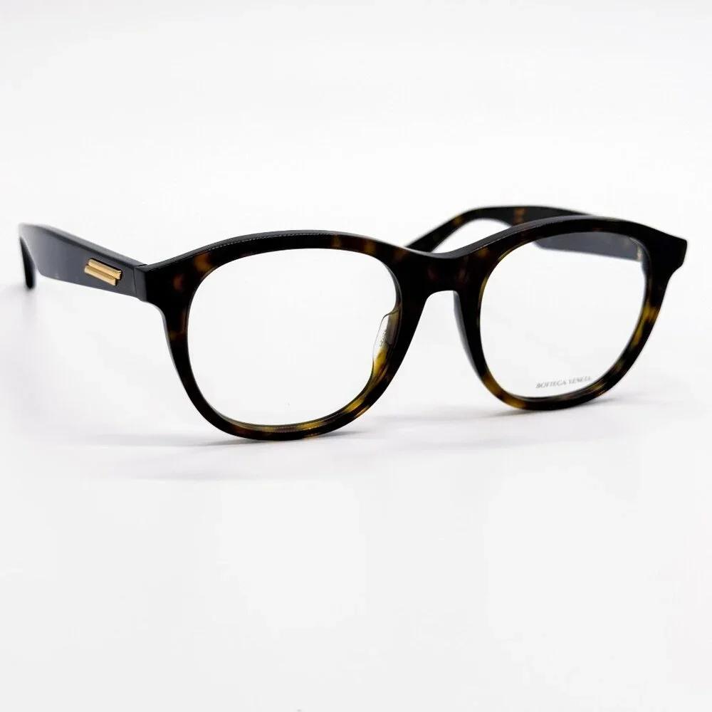 NEW BOTTEGA VENETA EYEGLASSES BV1130OA 002 HAVANA ROUND WOMEN EYEWEAR
